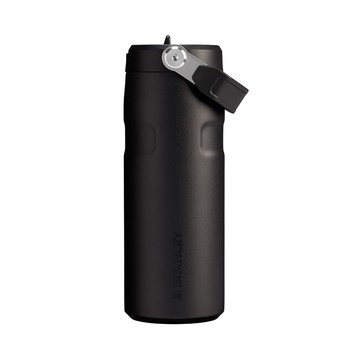STANLEY 台灣公司貨 輕重力系列 IceFlow Aerolight 摺疊吸管杯  消光黑色  470ml  1個
