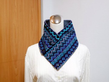 多釦~ 保暖圍脖 短圍巾 頸套 雙面雙色 男女均適