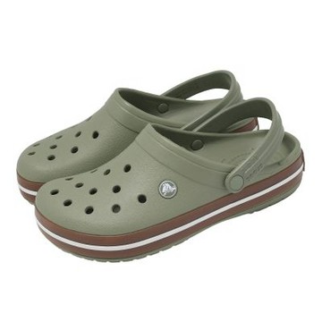 Crocs 洞洞鞋 Crocband Gum Clog 男女鞋 綠 棕 卡駱班街頭克駱格 2127563BX