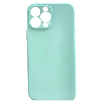 Iphone 馬卡龍色 磨砂手機保護殼套  iPhone 16 pro  淡青色