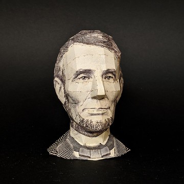 【酷比頭紙模型】美國總統 林肯 Lincoln | 免剪貼 手作 立體拼圖