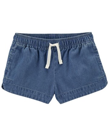 Toddler Pull-On Chambray Shorts