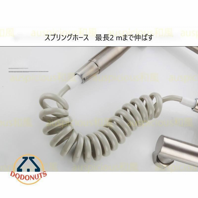 蛇口 シャワーヘッド キッチン水栓 壁付シングルレバー混合水栓