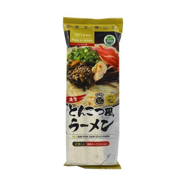 田靡製麺 濃厚とんこつ風ラーメンVegan 250g×15袋入｜ 送料無料