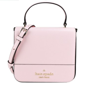 [平輸版] 【Kate Spade】防刮手提/斜背兩用方盒包(灰粉)真品平輸
