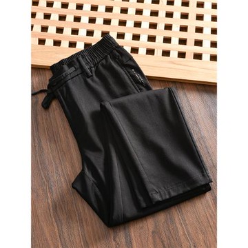 資深大廠出！柜子300+！外貿男士新品松緊腰彈力百搭直筒休閑褲秋