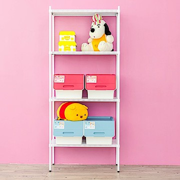 dayneeds 沖孔 90x35x210cm 四層收納架(烤漆白) 層架/置物架/儲藏架