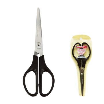 Tomato 事務用 剪刀 黑 12支 /盒 FR-170（3311）【APP滿額下單10%點數(單一帳號最高5000點)】1/31止