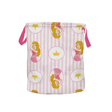 【Disney 迪士尼】圓形收納桶-公主系列 線條奧蘿拉 （直徑23*高26cm）_廠商直送