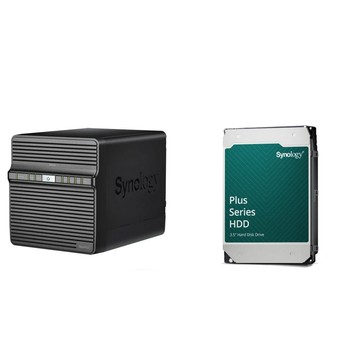 Synology 〈鈔省價〉DS423 4Bay NAS+HAT3320 PLUS 20TB NAS硬碟(X2)
