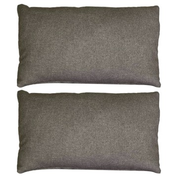 J&N 灰韻仿亞麻抱枕 2個  灰色  45 x 30cm