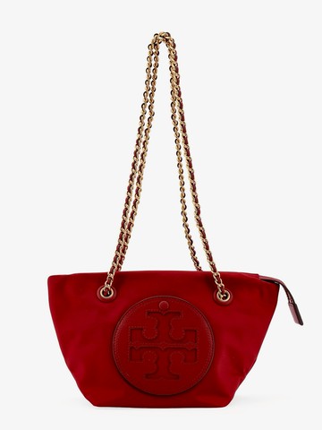 Nylon shoulder bag with frontal leather logo - TORY BURCH - gender_Woman