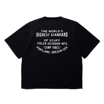 日本限定 POLER STRETCH RIP NYLON BAGGY 尼龍休閒上衣 / 黑色