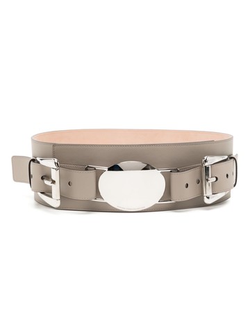 Michael Kors Collection - Gloria double-buckle belt - women - Calf Leather - XS - Neutrals
