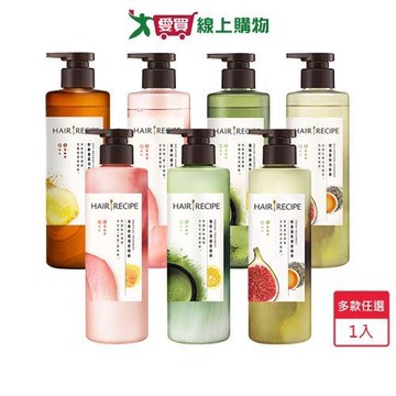 Hair Recipe 髮的食譜洗髮露/護髮精華510g(無花果白茶/柚子清茶/薑根清茶/玫瑰蜜香茶)【愛買】