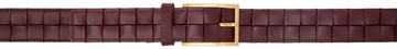 Bottega Veneta 酒红色 Maxi Intreccio 腰带