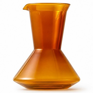 wvii 澄透原彩玻璃V60手沖壺 分享壺 琥珀色  1個  手沖壺  600ml