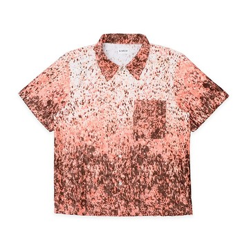 KAIKAI - Fearless - 赤日漸層提花短袖襯衫