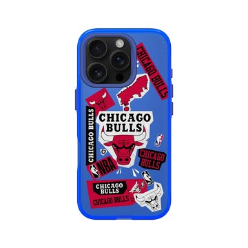 iPhone 16 Pro Clear 激光藍 - NBA - 拼貼系列-芝加哥公牛 Chicago Bulls - Collage