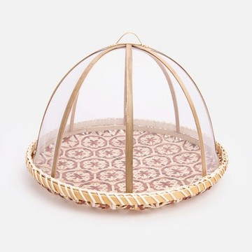 奧可利竹編織罩37x26cm 紅