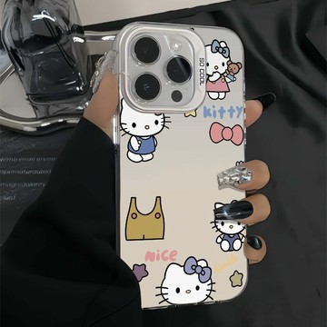 臺灣現貨🚀iphone手機殼/凱蒂貓圈/適用於蘋果17promax 16Pro 15plus 14 13 12 11防
