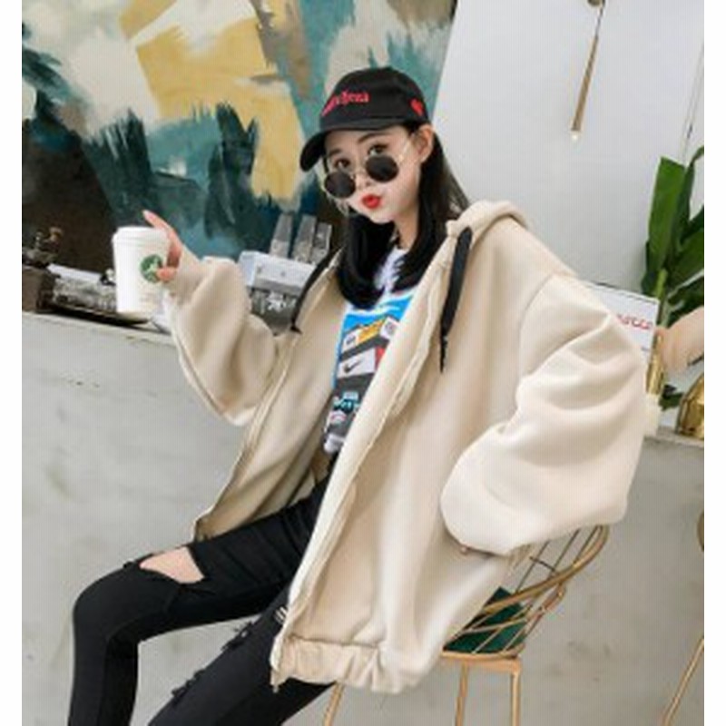 韓国 ファッション レディース パーカー スウェット 裏起毛 大きいサイズ ボリューム袖 オーバーサイズ ロゴ アウター ゆったり 秋冬 通販 Lineポイント最大10 0 Get Lineショッピング