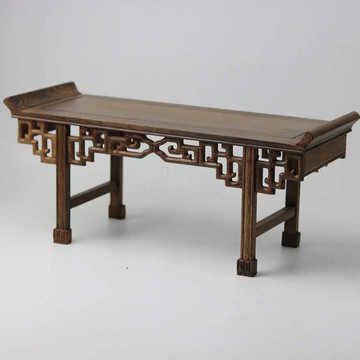 掌柜推薦紅木雕微型翹頭條案實木奇石底座花盆工藝品底座家居擺件