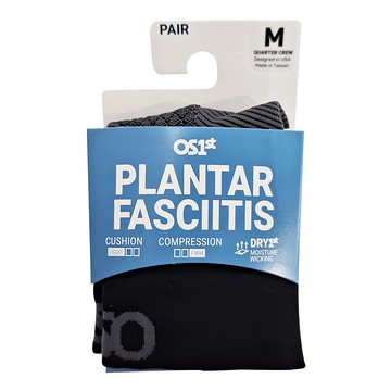 OS1st FS4高性能足弓襪 一雙  黑色  M