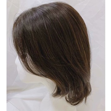 整頂假髮真髮絲中長假髮-手織中分齊肩直髮女假髮2色73vr31【獨家進口】【米蘭精品】