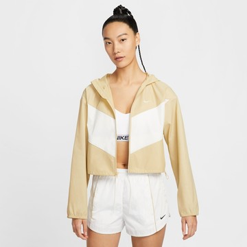 【NIKE】AS W NSW NK WR WVN LTWT HDED 女 休閒外套 連帽外套 卡其色-HJ1183783