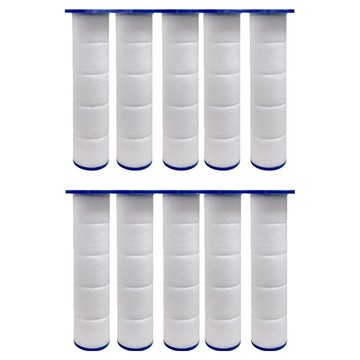 6檔增壓蓮蓬頭濾芯 PP過濾棉材質 7.5*2.5cm 10支  1組  無味