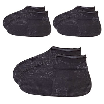 乳膠雨鞋套 防水防滑防風防雪加厚防塵  M  黑色  1組