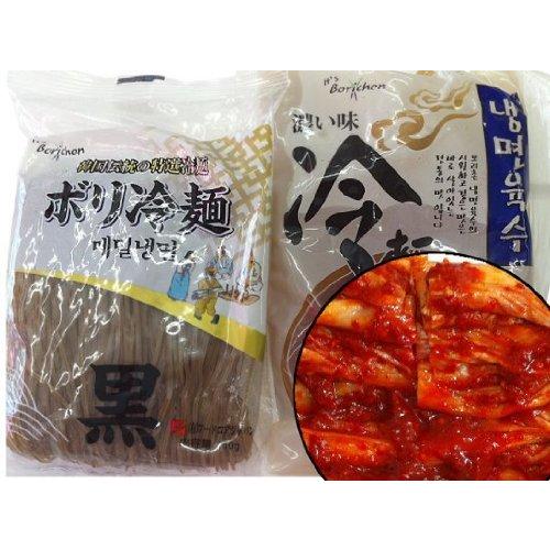 ボリ冷麺　濃い味冷麺スープ付き＋白菜キムチ200ｇ