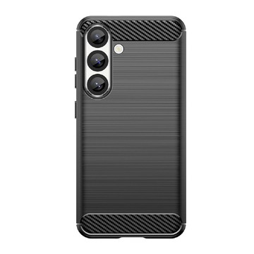 YANG YI 三星 Galaxy A57 5G 拉絲紋抗震保護套碳纖維防摔手機殼
