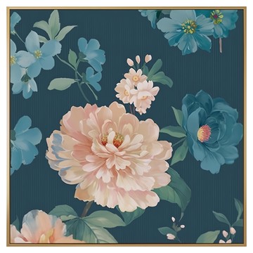 Boluo 菠蘿選畫所 雍容典雅 牡丹 BFFB4447D  40 x 40cm  木色