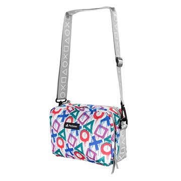 PlayStation 噴繪藝術單肩包  25 x 15 x 8cm  白色  1個