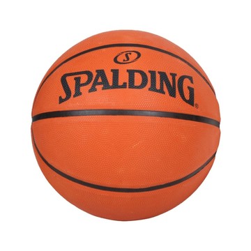 SPALDING 籃球 橡膠 經典無圖騰款 橘 7號球