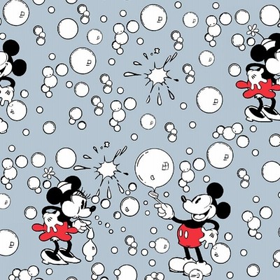10cm単位 続けてカット ディズニー ミッキー ミニー ビンテージバブル 生地 総柄 コットン プリント キャラクター 布 手作り 手芸 輸入 通販 Lineポイント最大get Lineショッピング
