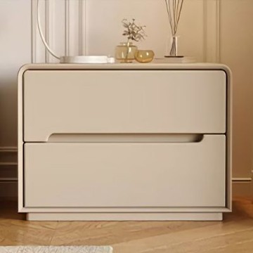 高級實木床頭櫃 臥室家用床邊櫃收納現代儲物櫃 輕奢加寬床頭櫃-45x40x50cm-全實木-免安裝