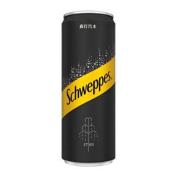 Schweppes 蘇打汽水 易開罐330mlx24入/箱