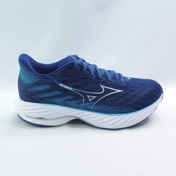 Mizuno J1GC240406 WAVE RIDER 28 SW 男慢跑鞋 4E超寬楦 藍【iSport愛運動】
