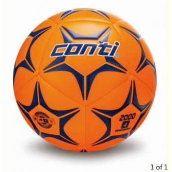 【線上體育】CONTI 學童專用足球(4號球) 螢光黃/藍