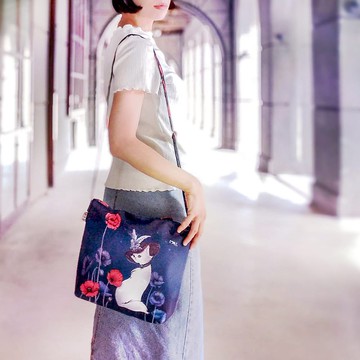 斜背包 | 肩背包 | 側背包 - 罌粟花 • 美人貓