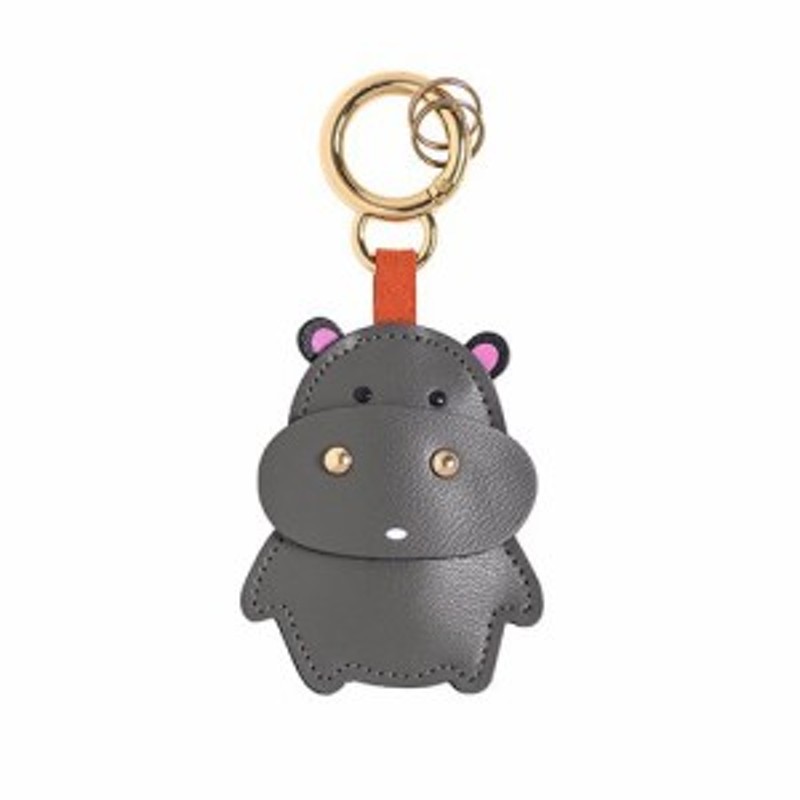 キーホルダー アニマル 顔にゴールドカラーのパーツ ダイカット レザー風 カバ 通販 Lineポイント最大1 0 Get Lineショッピング
