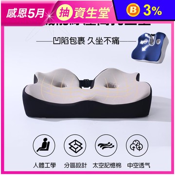 W型機能紓壓高托坐墊 辦公室坐墊
