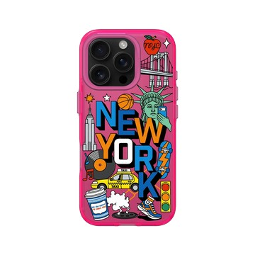 iPhone 16 Pro Clear 粉漾桃 - City Collection 城市系列 - 紐約