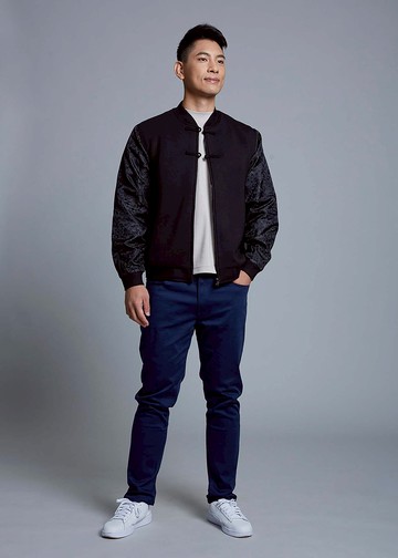 中式錦緞唐裝飛行員夾克 | 父親節禮物 | 男裝外套 | 香港設計