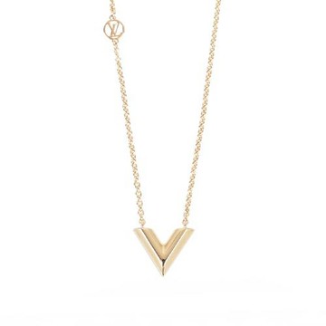 LV Essential V Logo 項鍊(金色)