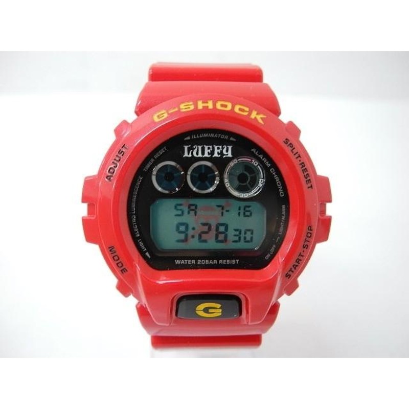 腕時計》【未使用】CASIO G-SHOCK × ONE PIECE モンキー・D・ルフィ コラボ 9999個限定 腕時計 レッド/赤【中古】 |  LINEショッピング