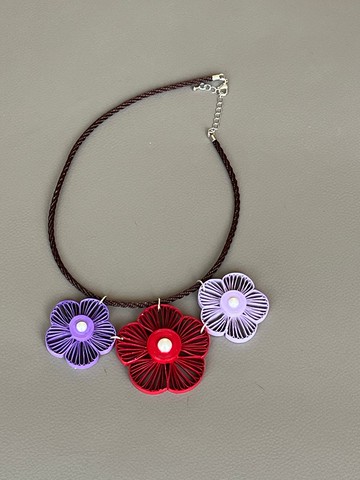 三花頸錬/高識別性飾品/可客製色彩